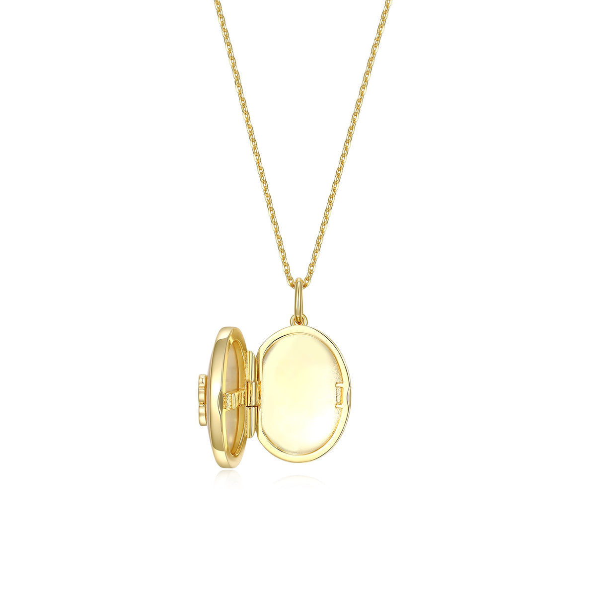 Papilio Whisper Locket, Silver With Yellow Gold Plating