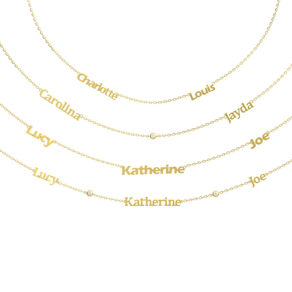 Linked by Love – Name Necklace with Emotional Spark