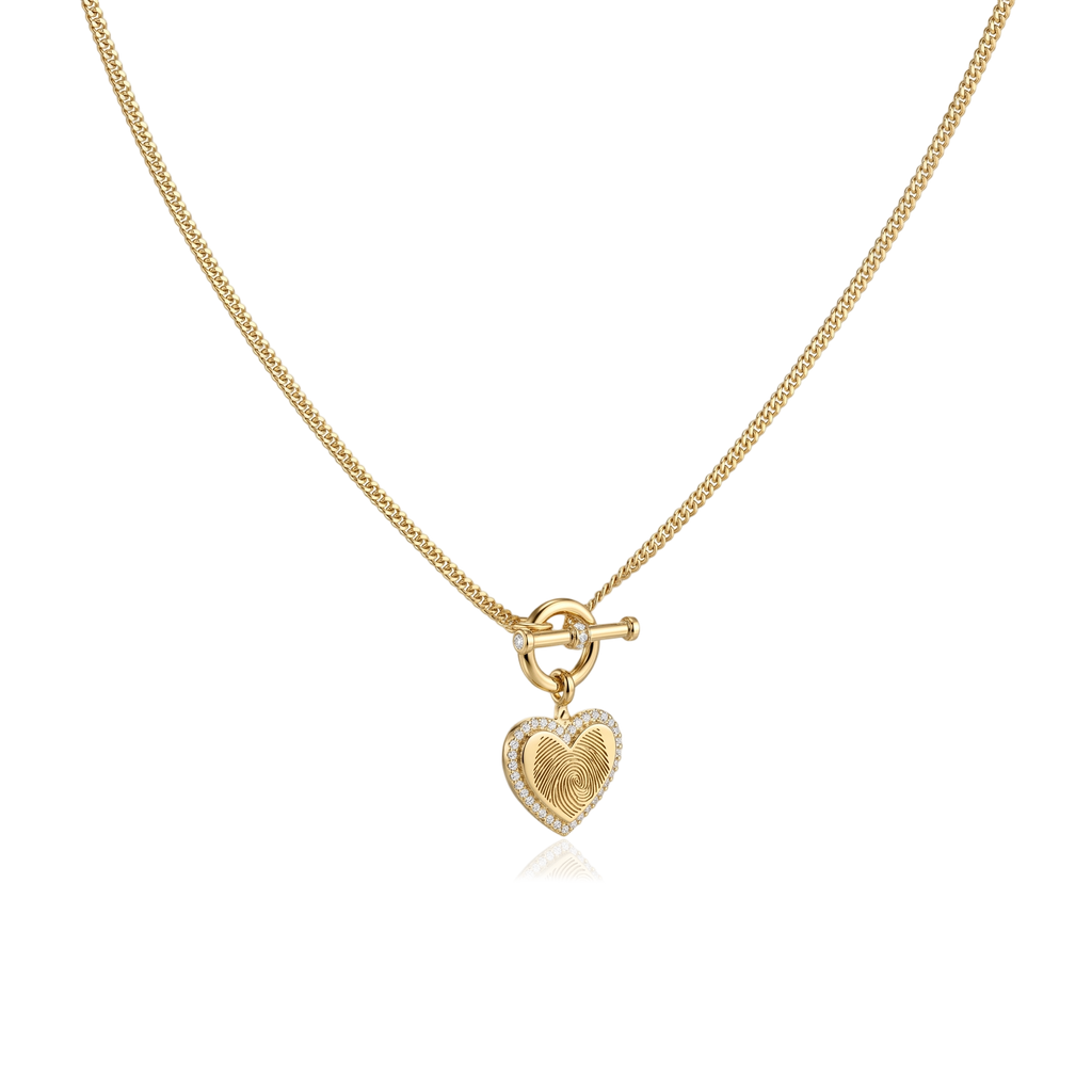 18K Gold Plated 1 Charm Necklace
