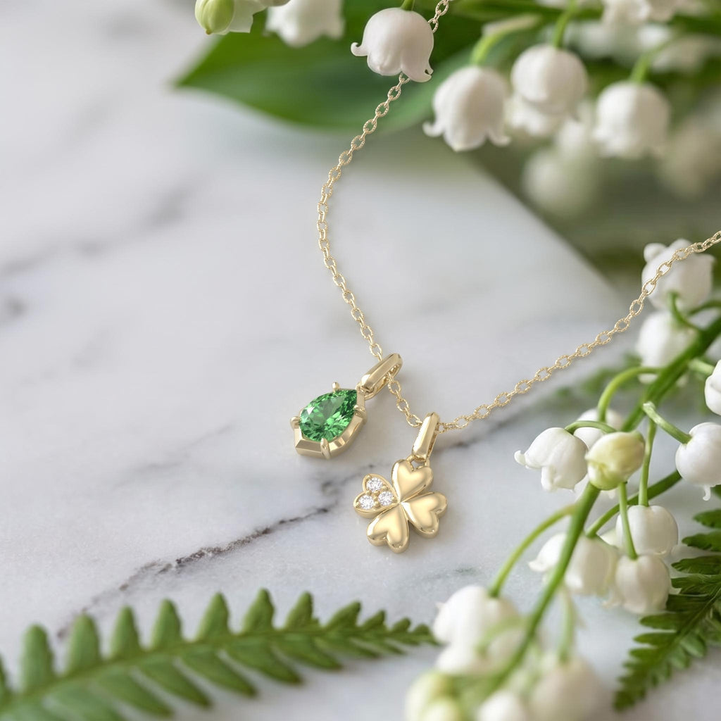 10ct Yellow Gold Petite Mix & Match Charm Necklace