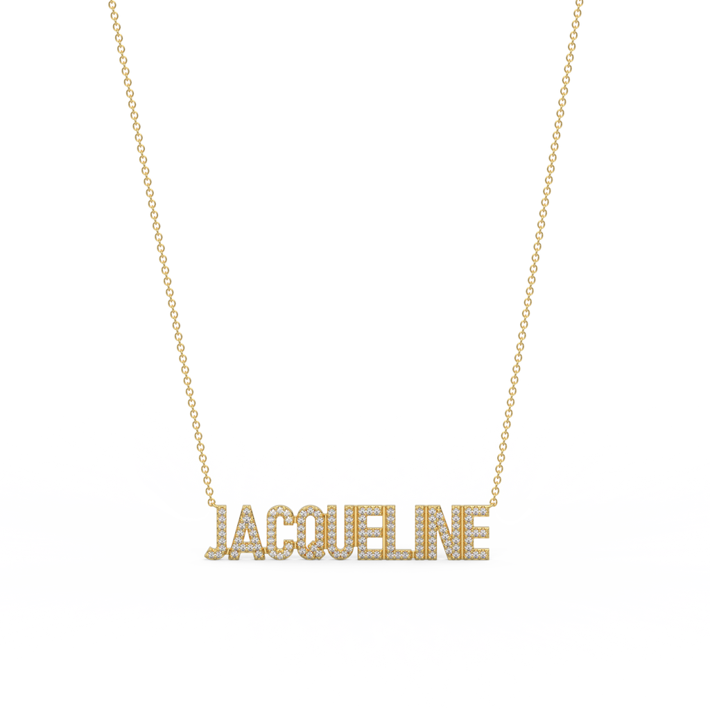 Gold Plated Silver Signature Name Necklace