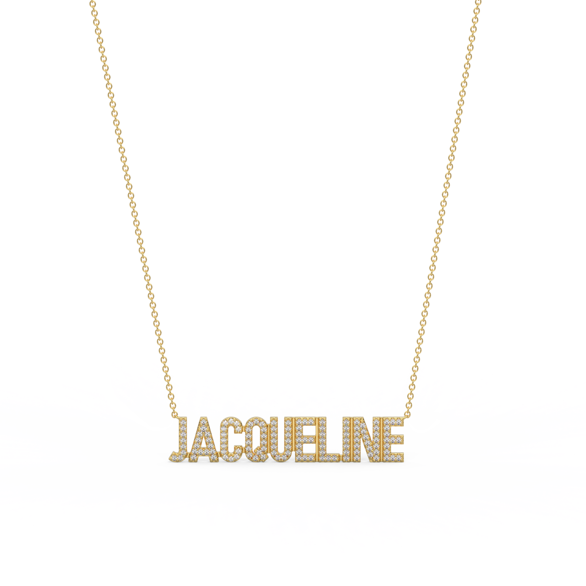 Gold Plated Silver Signature Name Necklace