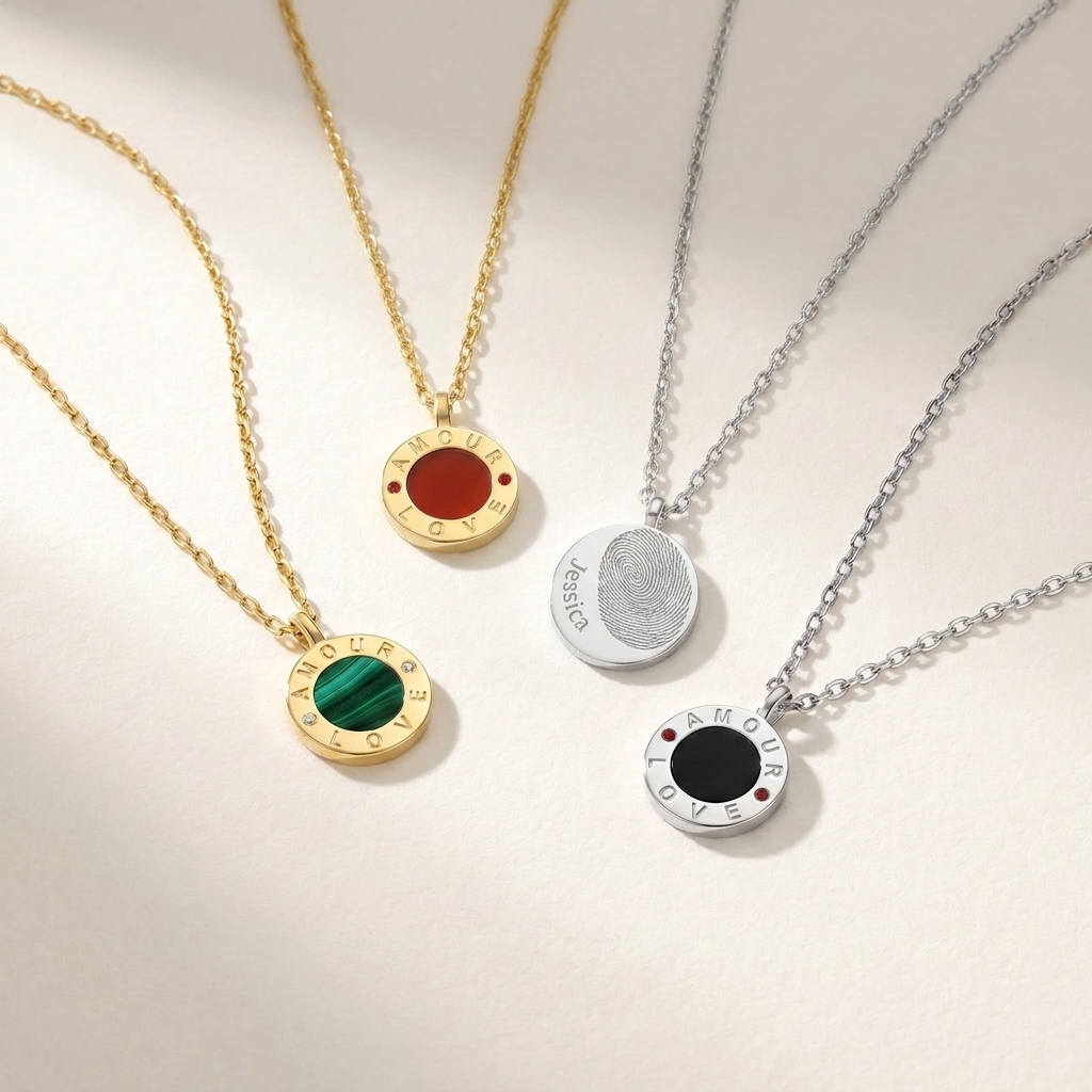 Family Memories Circle Necklace