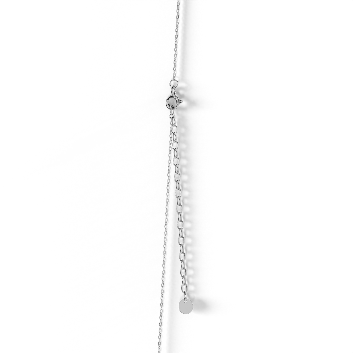 Rhodium Plated Classic Name Necklace
