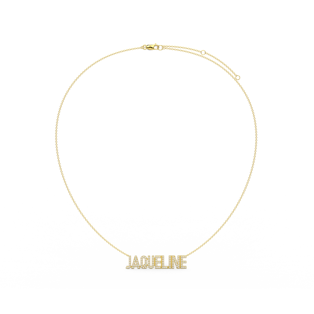 Gold Plated Silver Signature Name Necklace