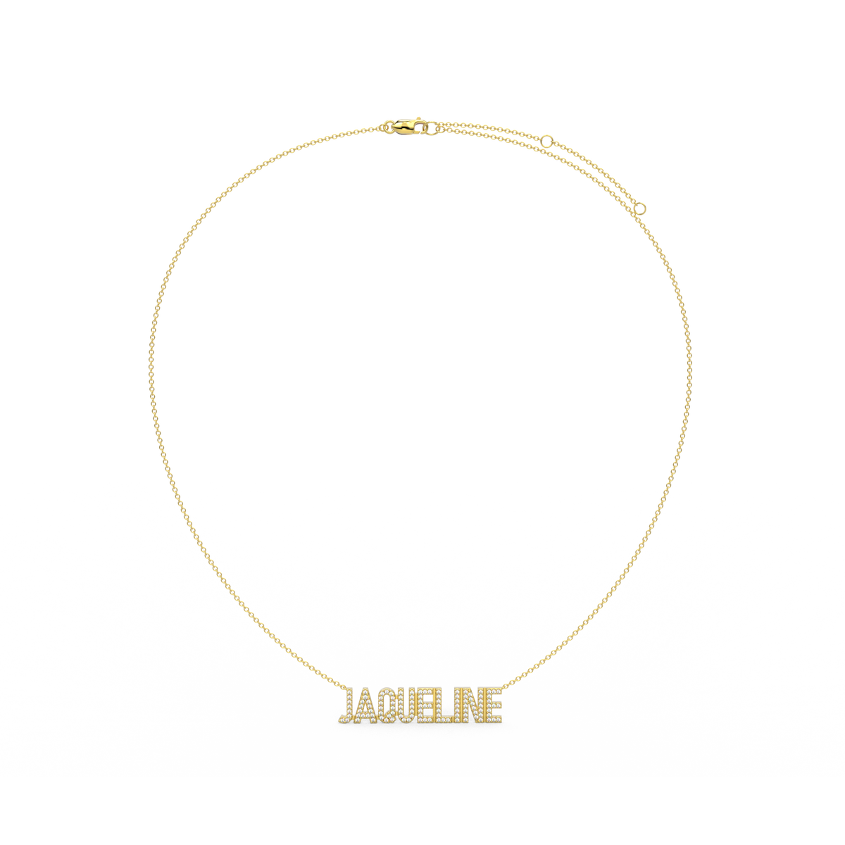 Gold Plated Silver Signature Name Necklace