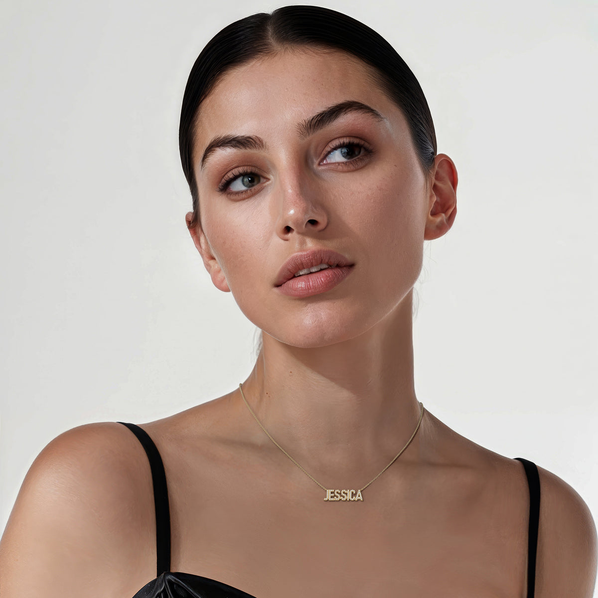 Gold Plated Silver Signature Name Necklace