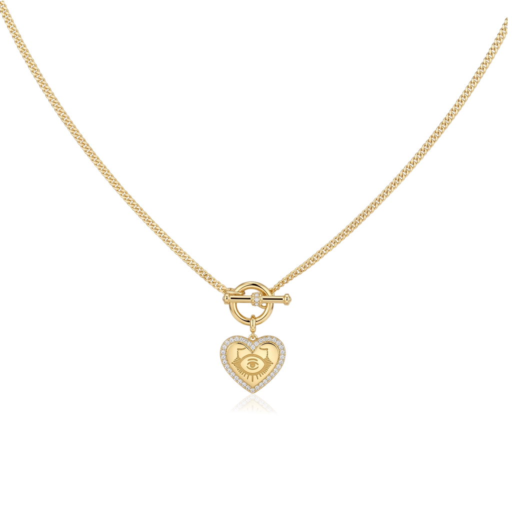 18K Gold Plated 1 Charm Necklace