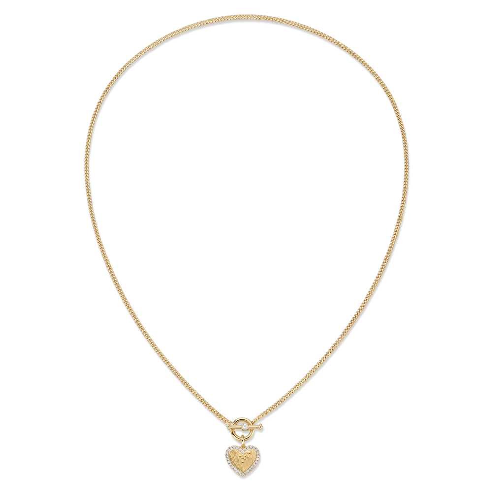 18K Gold Plated 1 Charm Necklace