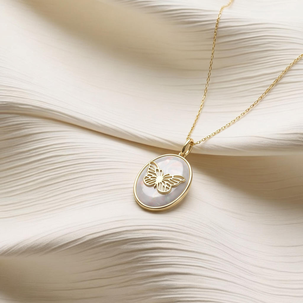 Papilio Whisper Locket, Silver With Yellow Gold Plating