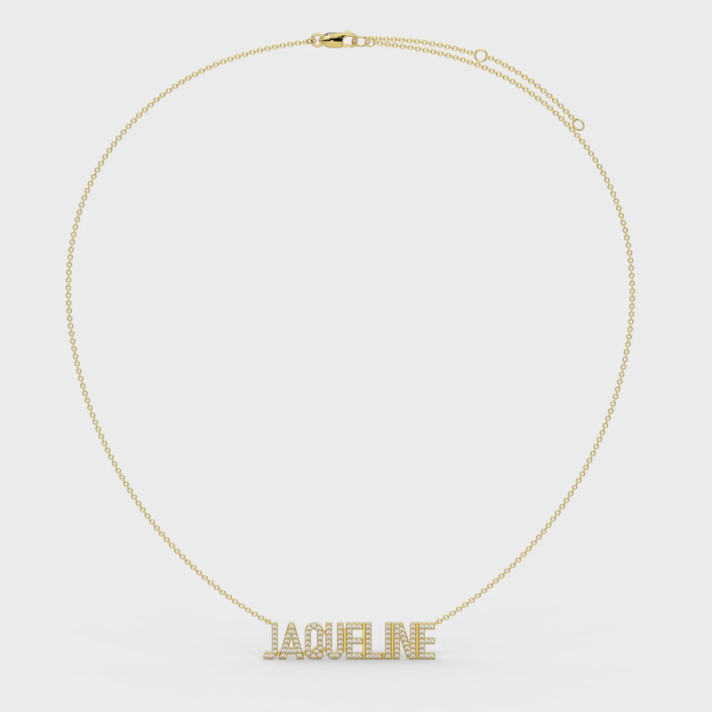 Gold Plated Silver Signature Name Necklace