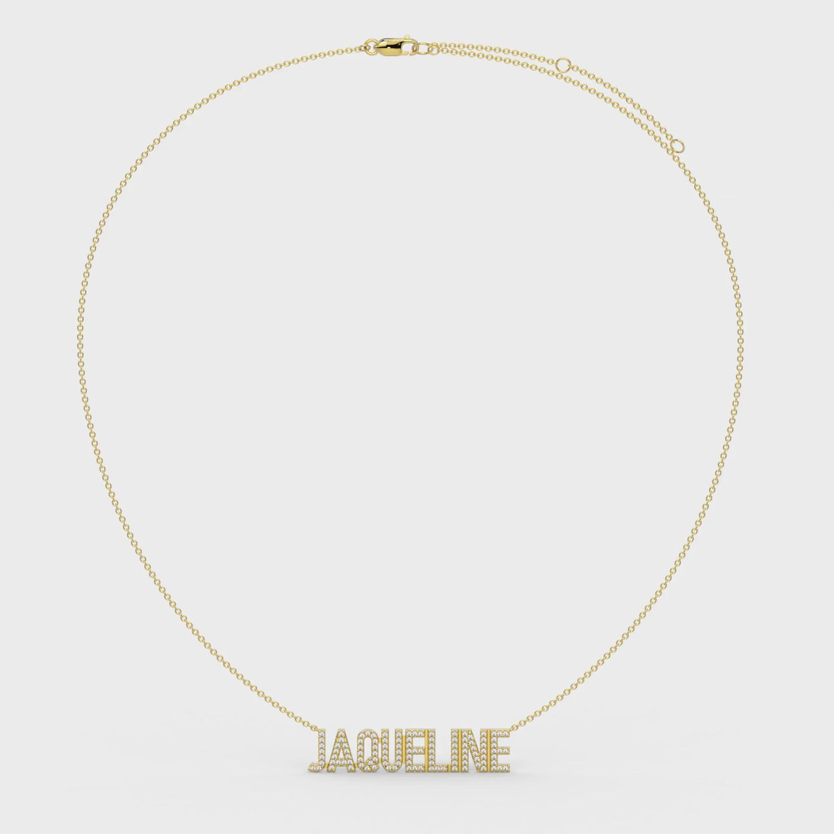 Gold Plated Silver Signature Name Necklace